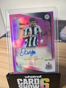 Anthony Elanga Auto /250 Topps Chrome Newcastle United for sale on Ebay