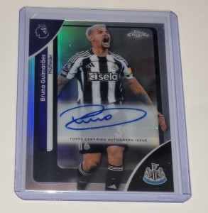 Topps Chrome Premier League 2025/2026 Bruno Guimaraes Refractor Auto Newcastle for sale on Ebay