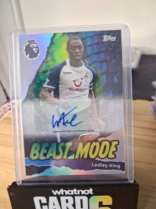 Ledley King Beast Mode Auto Tottenham Topps Premier League for sale on Ebay