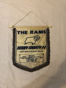Rare Derby County FC Pennant for sale on Ebay