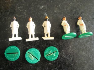 Vintage Subbuteo Table Cricket - Spares Job Lot: 5 x Umpires for sale on Ebay