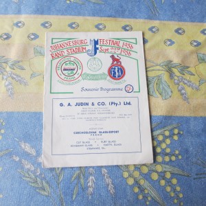Johannesburg 1956 Festival - Southern Transvaal v Dynamo Prague for sale on Ebay