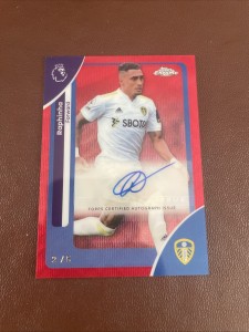 Raphinha Autograph Red 2/5 Topps Chrome Premier League Legend 25/26 Leeds United for sale on Ebay