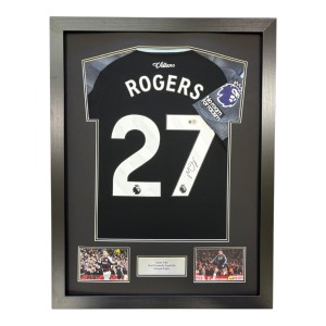 Morgan Rogers Signed Shirt Framed PROOF ACG Authentication Aston Villa Display for sale on Ebay