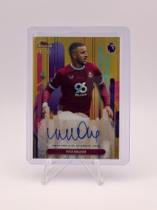 Kyle Walker Auto /50 Gold - Burnley - Topps Finest Premier League for sale on Ebay