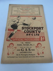 Stockport County v Lincoln City 1936-37 programme  for sale on Ebay
