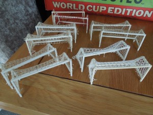 5 PAIRS HW SUBBUTEO FOOTBALL SET N DELUXE GOALS WHITE & RED NETS JOB LOT ALL VGC for sale on Ebay