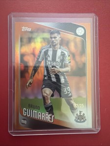 Bruno Guimaraes Newcastle United /25 Topps Ucl for sale on Ebay