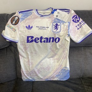 Aston Villa Official Medium Shirt Istanbul Final Europa League Printing Winners for sale on Ebay
