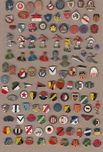 Vintage Football Club pin badges JOB LOT Barcelona Real Madrid Arsenal THFC LCFC for sale on Ebay