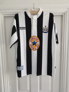 NEWCASTLE UTD Season 1995-1997 HOME FOOTBALL SHIRT. ADIDAS. XL Adult. Rare. for sale on Ebay