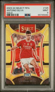 Panini Select Antonio Silva Gold Prizm /10 Benfica Portugal Newcastle? PSA 9 for sale on Ebay