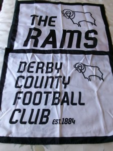 NEW 2 DERBY COUNTY F.C. FLAGS 60 x 45cm. for sale on Ebay