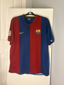 Nike Barcelona 2005-2006 Home Football Shirt Size XL for sale on Ebay