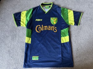 Norwich City Shirt Colmans 3rd Shirt Bruce Oldfield VGC 1999 Nationwide for sale on Ebay