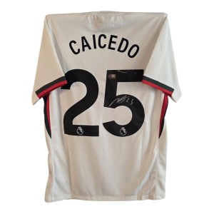 Moises Caicedo Signed Shirt ACG Authentication Cheslea Away Palmer Estevao  for sale on Ebay
