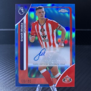 2025-26 Granit Xhaka Auto /150 Topps Chrome EPL Sunderland for sale on Ebay