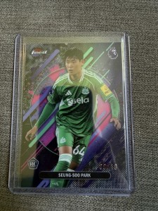 2025/26 Topps Finest EPL Seung-soo Park 08/10 Rookie Newcastle Utd Rare 🔥 for sale on Ebay