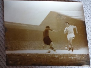Manchester City Vs Liverpool - 1956 - Mayes scores for City-Original Press Photo for sale on Ebay