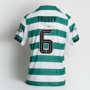 CELTIC FAMINE MEMORIAL SIGNED SHIRT – AUSTON TRUSTY, NUMBER 6 for sale on Ebay