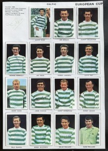 CELTIC signed 1970 FKS European Team sticker set JOCK STEIN JIMMY JOHNSTONE for sale on Ebay