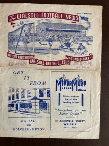 Walsall V Ipswich Town Div 3 South Football Programme 25/12:1948 for sale on Ebay