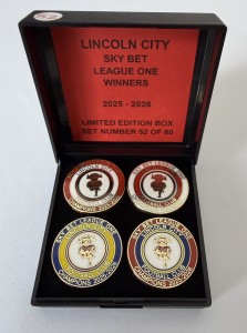 LINCOLN CITY Badge FOOTBALL CLUB LIMITED EDITION PROMOTIONAL Enamel Box Set FC for sale on Ebay