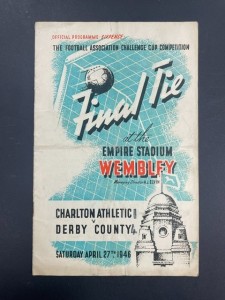 1946 CHARLTON ATHLETIC V DERBY COUNTY 27-04-1946 FA CUP FINAL @ WEMBLEY for sale on Ebay