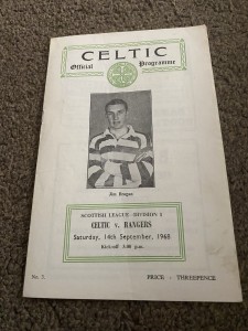 Celtic v Rangers 1968 rare for sale on Ebay