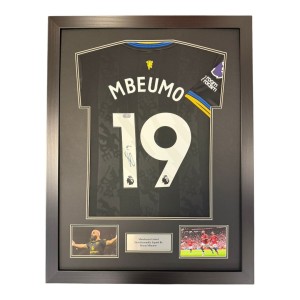 Bryan Mbeumo Signed Shirt Framed PROOF ACG Authentication Manchester United Utd for sale on Ebay