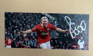 PAUL SCHOLES HAND SIGNED PHOTO AUTOGRAPH COA MANCHESTER UNITED MAN UTD F for sale on Ebay