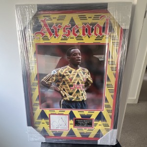 Arsenal Ian Wright Signed Framed Shirt Memorabilia Football Original Display for sale on Ebay