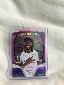 EFL Eternity Represent Ebou Adams No 17/25 Derby County Card for sale on Ebay