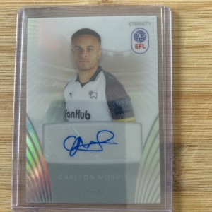 Panini EFL Eternity 25/26 Carlton Morris Base Auto Card Derby County for sale on Ebay