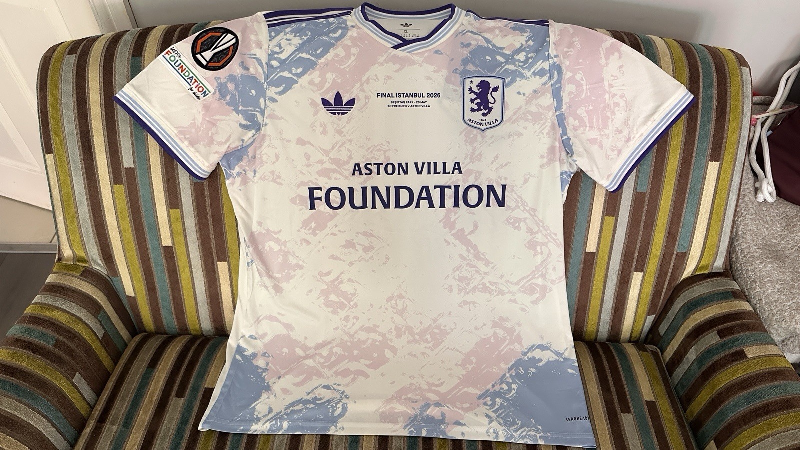 Aston Villa Foundation, Europa League Final Shirt In Presentation Box. Size XL for sale on Ebay