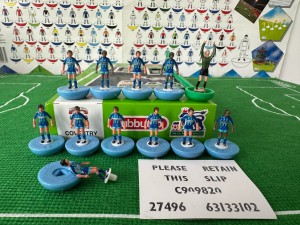 Subbuteo (LW) Premier League Team – COVENTRY CITY - Ref: 63133 - PEUGEOT KIT for sale on Ebay