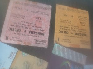 Vintage Celtic V Rangers Tickets from 78 -79 and  Leeds Rhinos Tickets Bulk Load for sale on Ebay