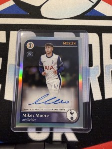 2024-25 Topps Merlin UCC Mikey Moore Refractor Auto Tottenham Hotspur (1) for sale on Ebay