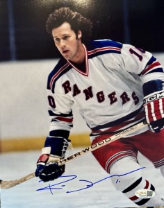 NEW YORK RANGERS RON DUGUAY  SIGNED AUTO 8x10 PHOTO WITH JSA WITNESS for sale on Ebay