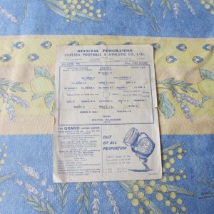 Chelsea v Bolton Football Lge North/South Cup Final 1944/5 - Single Sheet for sale on Ebay