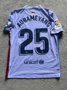 Barcelona 21/22 Player Vaporknit Shirt AUBA 25 for sale on Ebay