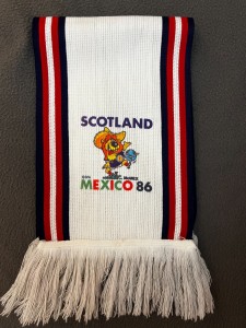 Scotland Mexico 86 World Cup Scarf Vintage Original Football Memorabilia Rare for sale on Ebay