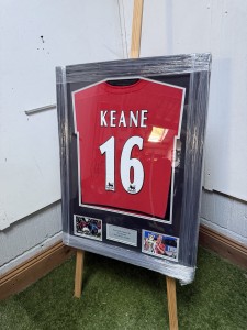 Frame And Hand Signed Roy Keane Framed Manchester United Shirt With COA for sale on Ebay