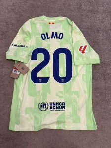 Barcelona ADV 24/25 OLMO BNWT Shirt for sale on Ebay