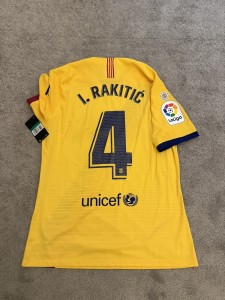 Barcelona 19/20 DIRECT Player Issue Shirt RAKITIC 4  for sale on Ebay