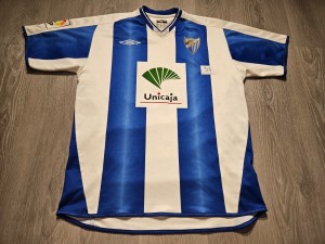 Mens Umbro Malaga Home football shirt 2004 - 2005 Size M for sale on Ebay