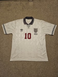 England 1990 1991 Euro 1992 Home Shirt Original Football Shirt for sale on Ebay