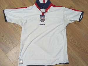 Vintage England Umbro 2003-2005 Football Shirt Reversible Jersey Large Euros for sale on Ebay