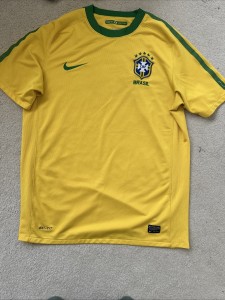 Original Nike Brazil 2010 Home Shirt Mens medium for sale on Ebay