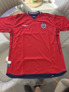 England Football Retro Away Shirt 2002-2004 Men’s XL World Cup Umbro Reversible  for sale on Ebay